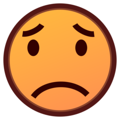 Emojidex worried face emoji image