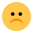 Toss worried face emoji image