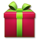 LG wrapped present emoji image