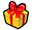 SoftBank wrapped present emoji image