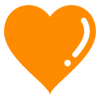 au by KDDI yellow heart emoji image