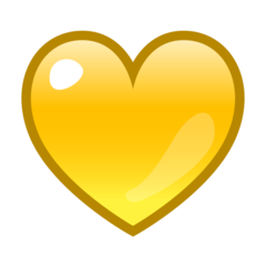 Emojidex yellow heart emoji image