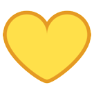 HTC yellow heart emoji image