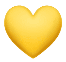 Huawei yellow heart emoji image