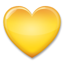 LG yellow heart emoji image