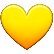Samsung yellow heart emoji image
