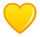 SoftBank yellow heart emoji image