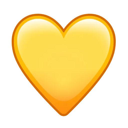 Telegram yellow heart emoji image