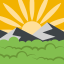 sunrise over mountains emoji meaning
