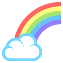 rainbow emoji details, uses