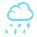 cloud with snow emoji details, uses