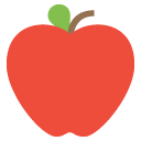 red apple emoji details, uses