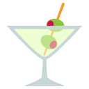 cocktail glass emoji details, uses