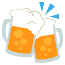 clinking beer mugs emoji details, uses