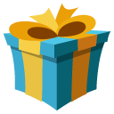 wrapped present emoji details, uses