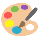 artist palette emoji details, uses