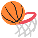 basketball and hoop copy paste emoji