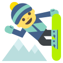 snowboarder copy paste emoji