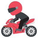 racing motorcycle emoji details, uses