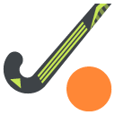 field hockey stick and ball emoji meaning