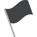 waving black flag emoji details, uses