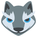 wolf face emoji