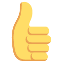 thumbs up sign emoji meaning