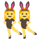 woman with bunny ears emoji