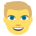 person with blond hair emoji