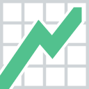 chart with upwards trend copy paste emoji