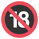 no one under eighteen symbol emoji meaning