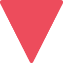 Down-pointing Red Triangle emoji meanings