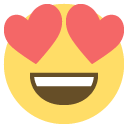 smiling face with heart-shaped eyes emoji images