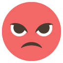 pouting face emoji details, uses