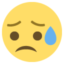 disappointed but relieved face emoji images