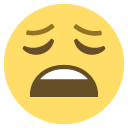 weary face copy paste emoji