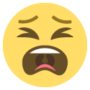 tired face copy paste emoji