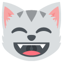 grinning cat face with smiling eyes copy paste emoji