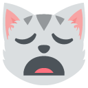 weary cat face copy paste emoji