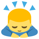 person bowing deeply copy paste emoji