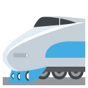 high-speed train with bullet nose copy paste emoji