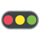horizontal traffic light copy paste emoji