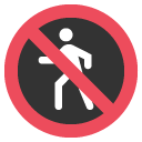 no pedestrians copy paste emoji