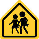 children crossing emoji images