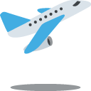 airplane departure emoji details, uses