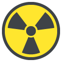 radioactive sign emoji