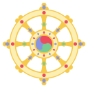 Wheel Of Dharma emoji meanings