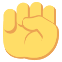 raised fist emoji details, uses