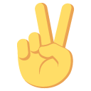 victory hand emoji images