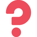 black question mark ornament emoji details, uses